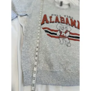 Vintage-style Alabama Crimson Tide Sz:S graphic Heather Gray Crewneck sweatshirt thumbnail 4