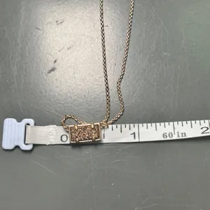 Kendra Scott Pattie Rose Gold Rectangle‎ Drusy Stone Pendant Necklace thumbnail 6
