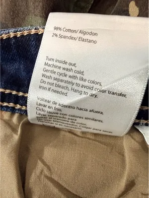 Risen Jeans Camo Wide Leg High Rise Stretch Pants Size 15/32 Y2K thumbnail 14