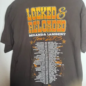 NWOT Gildan‎ Miranda Lambert Locked & Reloaded Tour 2013 Graphic T-Shirt Sz L thumbnail 6