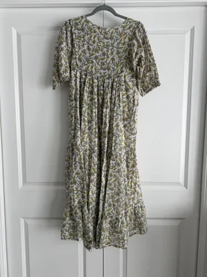 Green and White Floral Maxi Dress thumbnail 4
