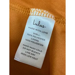 NEW Lulus Orange Silk Satin Pleated Sleeveless Midi Camisole Tank Slip Dress XL thumbnail 5
