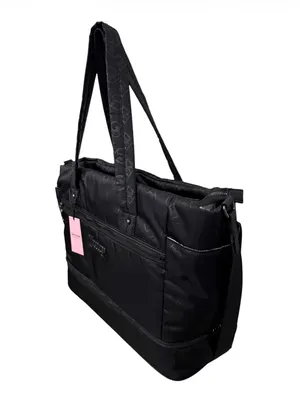 NEW Juicy Couture Black Monogram XL Travel Weekender Tote Bag thumbnail 5