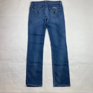 Hudson Flap Pocket Medium Wash Stretch Straight Leg Jean Womens Size‎ 26 HEMMED thumbnail 8