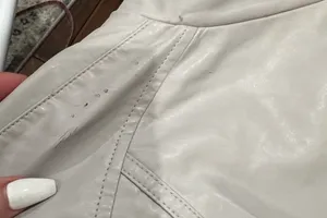 Blank NYC "On The Rocks" Light Gray Faux Leather Jacket thumbnail 16