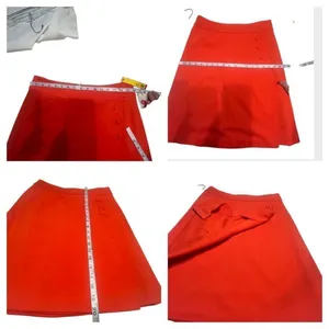 Catherines Orange Blaze Mock Wrap Skirt Sz 8 NWT thumbnail 6