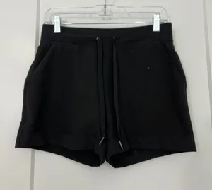 Athleta Size Small Black Drawstring Athletic Shorts Pockets thumbnail 1
