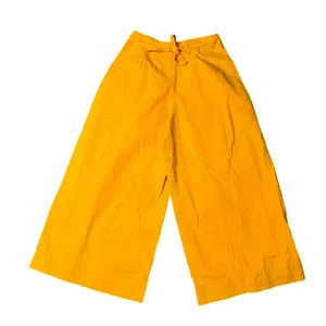 Agua‎ Bendita Wide Leg Pants Womens Small Orange Excellent Daisy Button Tie Back thumbnail 4