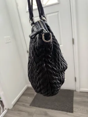 Coach 70th anniversary quilted chevron nylon satchel bag thumbnail 5