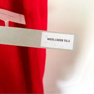 Art259Design Dress Backless‎ Halter Slit Crinkle Midi Red S NWT thumbnail 5