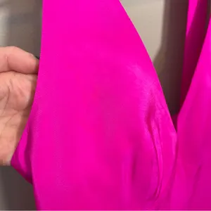 Amanda Uprichard 100% Silk Hot Pink Dress thumbnail 9