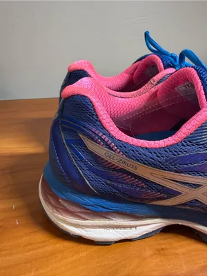 Asics‎ Gel Ziruss Women’s Running Shoes Blue Pink Comfort Athletic Size 9 T7J6N thumbnail 5
