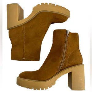 Dolce Vita Celia Suede Platform Boot Tan Size 7.5 thumbnail 3