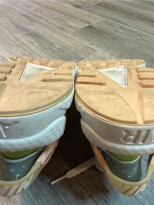 Nike Air Huarache SE Sail Womens Size 9 White/ Orange/Blue Running Shoes thumbnail 7