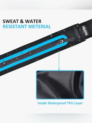 FILOTO running belt fanny pack adjustable unisex reflective waterproof thumbnail 8