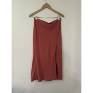 Veronica Beard Silk Franconia Skirt Womens 4 Rose Pink Side Button Feminine NWT thumbnail 2