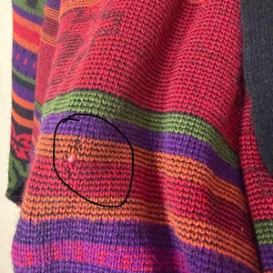 Vintage Hot Cashews‎ Multi Color Geometric Shawl Cardigan Sweater USA Made thumbnail 5