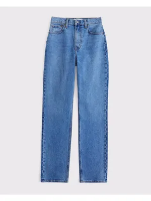 Abercrombie & Fitch | the slim straight ultra high rise jeans in extra long thumbnail 2