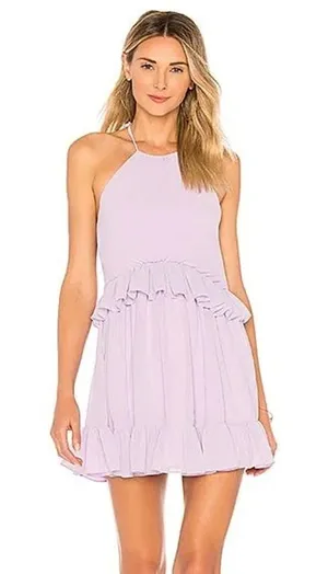 NWT Lovers + Friends Banks Mini Dress in Pastel Lilac Size XS thumbnail 1