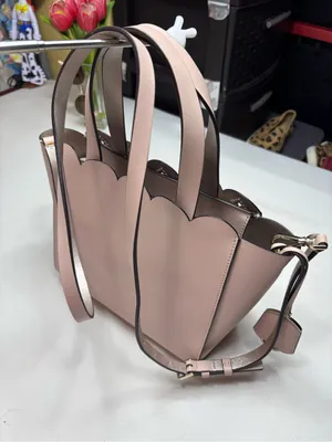 Kate Spade New York Scalloped Leather Satchel Crossbody Bag - Blush Pink thumbnail 2