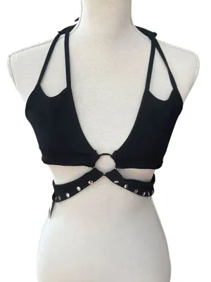 Outcast Avalyn Top in Black NWT L Size L thumbnail 2
