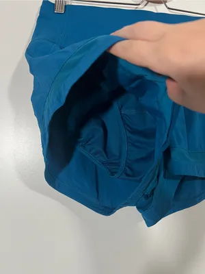Lululemon Pace Perfect Shorts in Whirlpool Blue Size 8 Brief-Lined 3” thumbnail 5