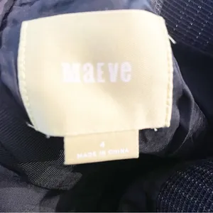 Maeve Anthropologie Small Black Metallic Camo Jacquard Pencil Mix‎ Media Skirt thumbnail 3