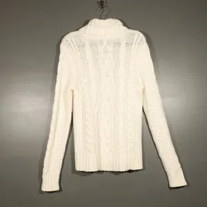 NWOT Lauren Ralph Lauren White Turtleneck Size Medium thumbnail 6