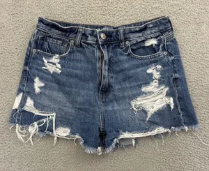 American Eagle Mom Denim Jean Shorts 2" Distressed Cut Off‎ Festival Women's 8 thumbnail 1