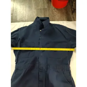 C. E. Schmidt Workwear Jumpsuit Coveralls Navy Blue Zip Pockets Long Sleeve XLR thumbnail 6