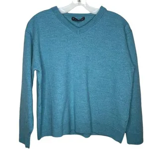Hart Schaffner‎ Marx Merino Wool Sweater Blue Size XL thumbnail 2