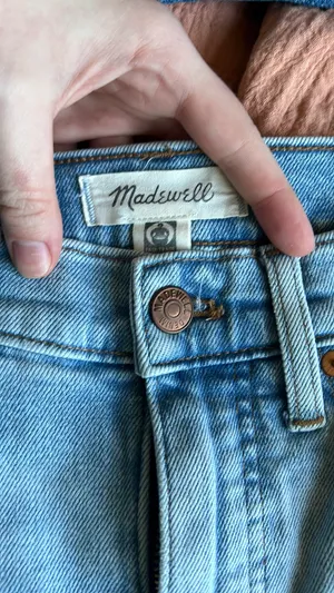 Madewell Mid-Rise Classic Straight Jeans thumbnail 6