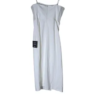 Lulus Loving the Feeling White Strapless Bodycon Midi Dress IDK7460 Size M NEW thumbnail 4