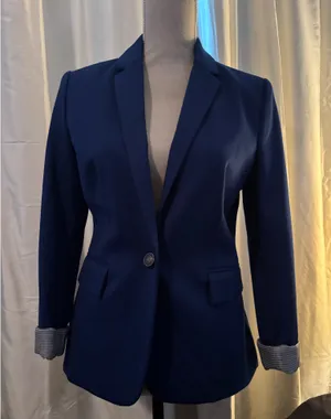 Jules & Leopold Cobalt Blue Nautical Blazer thumbnail 1