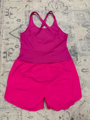 Amazon Hot Pink workout romper onesie thumbnail 2