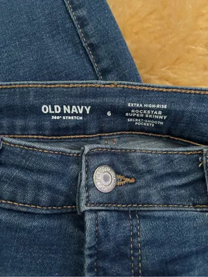Old Navy Women's Distressed Super Skinny Jeans in Blue thumbnail 2