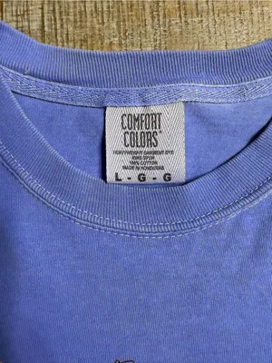 Comfort Colors Blue Short Sleeve Tee with Tiger Graphic thumbnail 3