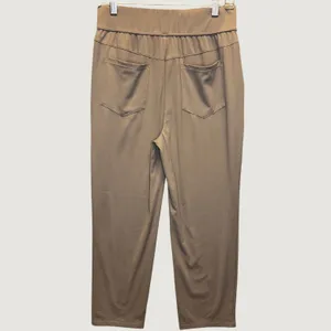 1905 | Halara High Waisted Pintuck‎ Straight Leg Athletic Trousers Taupe Women M thumbnail 2