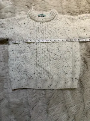 Aran crafts wool sweater Unisex Small thumbnail 6