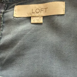 LOFT Light Blue Denim Women’s Dress Sz 12. Relax fit. thumbnail 3