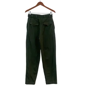 Babaton The Group Olive Green‎ Belted Utility Cargo Pants High Rise Pleated 4 thumbnail 3