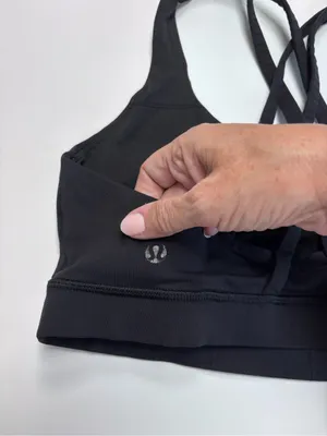 lululemon athletica Black Crisscross Sports Bra Size 10 (M) thumbnail 3