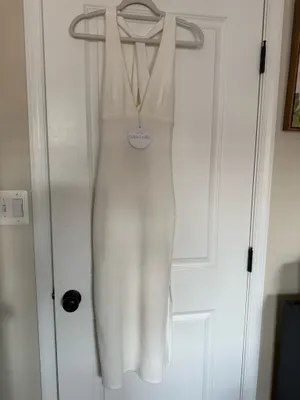 Selfie Leslie Midi Dress White thumbnail 3