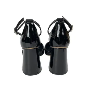 Vince Camuto Women's Black Patent Pointed Toe Block Heels d'Orsay Pumps Sz 7.5 thumbnail 3