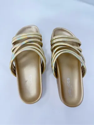 J Slides Tess Gold Iridescent Multi thumbnail 2