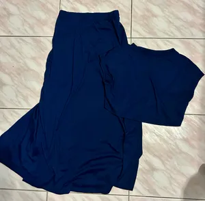 SHEIN Navy Blue 2-Piece Maxi Skirt & Crop Top Set – Size M thumbnail 1