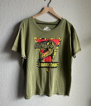 Urban Outfitters Jurassic Park Raptor Dinosaur Graphic Tee T-shirt thumbnail 1