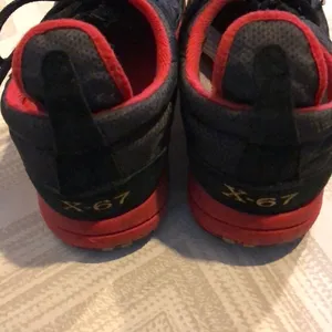 Ralph Lauren Polo Sport Black & Red Mesh Sneakers thumbnail 3