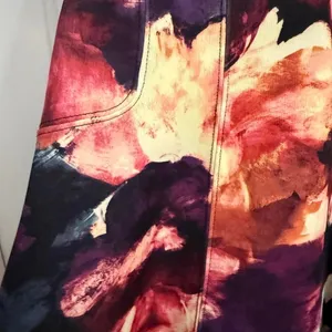 Abercrombie & Fitch Black Floral Mid Flounce Dress Large thumbnail 5