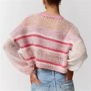 Kimchi Blue Pink Knit Sweater thumbnail 2